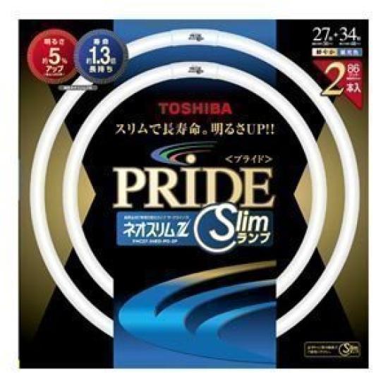 

TOSHIBA Neo Slim Z Pride High-Frequency Fluorescent Lamp, 27W + 34W, 2-Pack, Daylight, FHC27-34ED-PD-2P