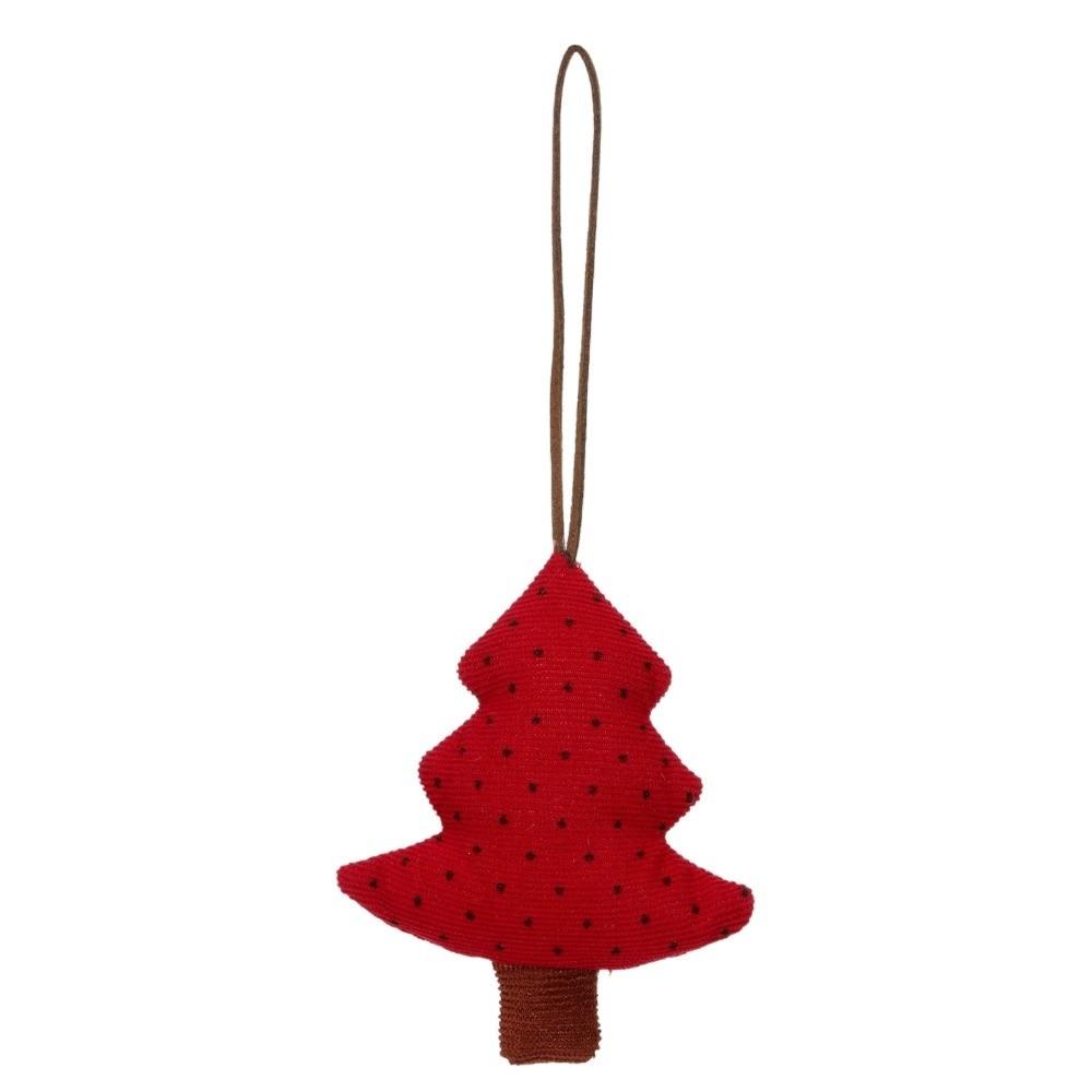 Polka Dot Xmas Ornaments Soft Christmas Tree Decorations Cloth Christmas Tree Pendants  Xmas Party
