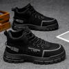 Men's High Top Denim Boots, Casual Sports Shoes, Trendy and Fashionable Men's Boots