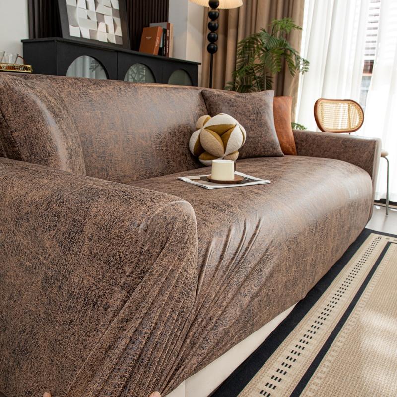Waterproof Elastic Sofa Cover Adjustable Armchair Protector Corner L Shape Stretch Slipcovers Couch Covers 1/2/3/4/5 Seater
