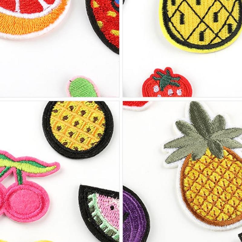 23 Pcs Banana Sewing Patches Strawberry Applique Patches Embroidered Patches Fruit Iron On Patches Repair Patches