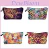Man Tuo Lotus Makeup Bag Floral Clutch Multifunctional Travel Storage Toiletry Bag