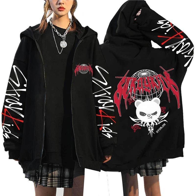 Straykids Hoodies Coat Kpop Star SKZ Domin ATE Concert Clothings
