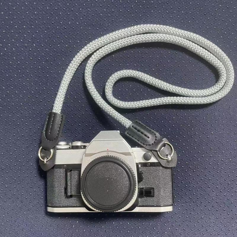 Adjustable Camera Neck Strap Durability Nylon Webbing With Secure Metal Clip For DSLR Mirrorless Cameras 100cm Length