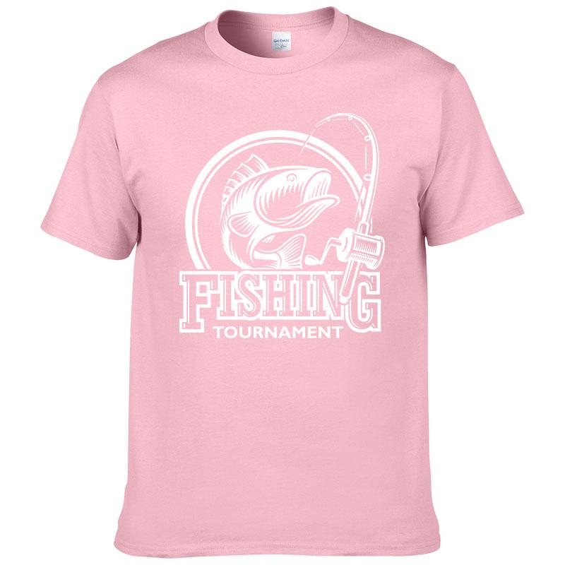 2024 Summer Fashion Fishing T-shirt Printed T Shirt Men 100% Cotton Short Sleeve Casual Streetwear Homme Tops Print Tees F06