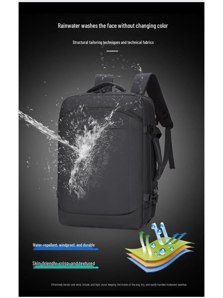 New Expandable Men's Casual & Business Laptop Backpack for Short Trips