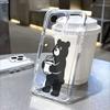 Bear Holding Jar Silhouette Phone Case for IPhone 14 15 16 17 13 12 11 Pro Max  Plus 12 13 Mini TPU Protect Cover