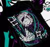 Anime Jujutsu Kaisen Gojo Satoru Black TShirt Anime Unisexga Black Tee