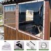 0.35mm Thickened PVC Tarpaulin Outdoor Garden Plant Support Rainproof Cover Pergola Canopy Windows Windbreak Waterproof Tarp DIY