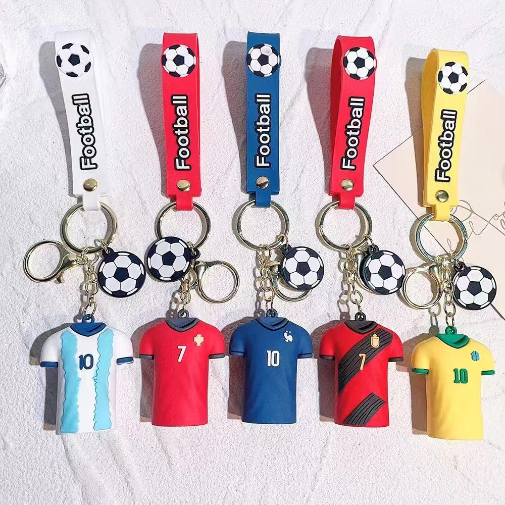 Star Keychain Pendant Argentina Jersey Football Keychain Football World Cup Pendant Small Gift