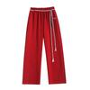 izzue it Women's Loose High-Waist Wide-Leg Casual Pants