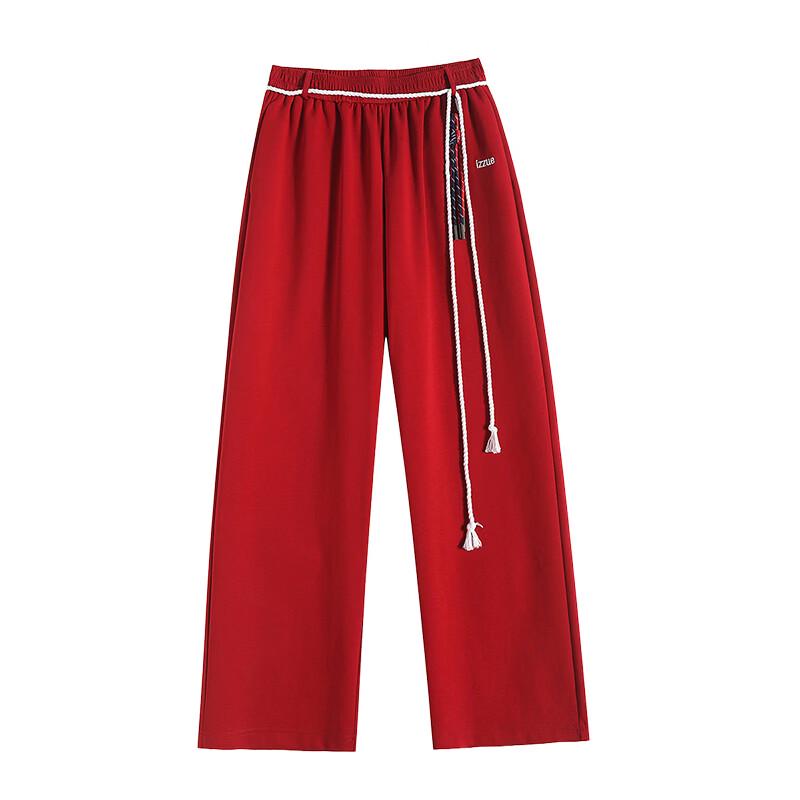 izzue it Women's Loose High-Waist Wide-Leg Casual Pants