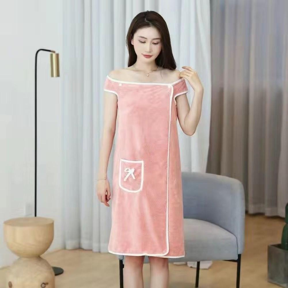 Fast Drying Wearable Bath Towel Soft and Absorbent Bath Robe Bathing Beach Towel  Home