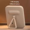 3 Colors Light Led Makeup Mirror Touch Screen Desktop Mirrors for Fill Light Portable 4K HD Bedroom Cosmetic Mirror USB Charging