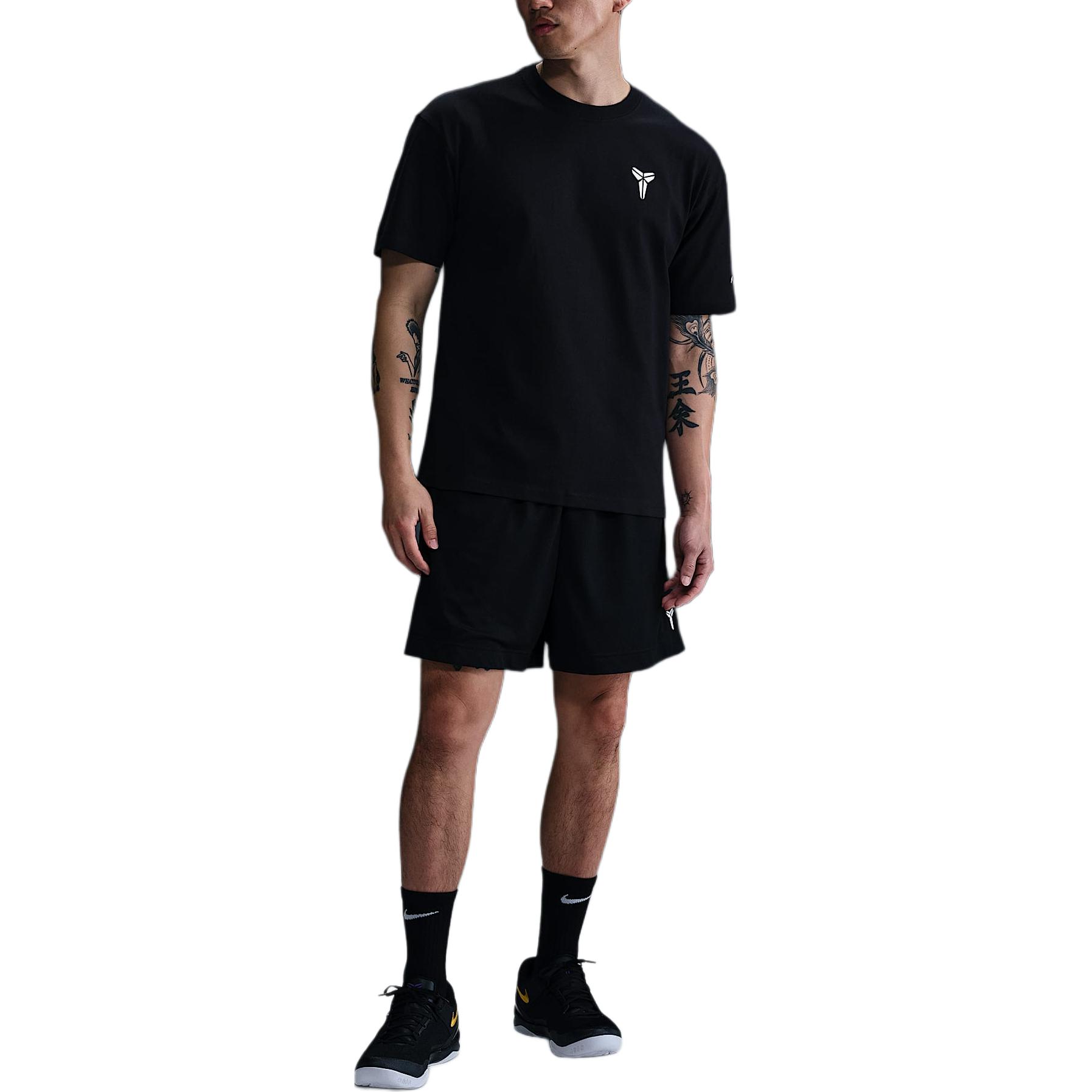 Nike T Shirts Men s Black/White Crew Neck HJ3319-010 L