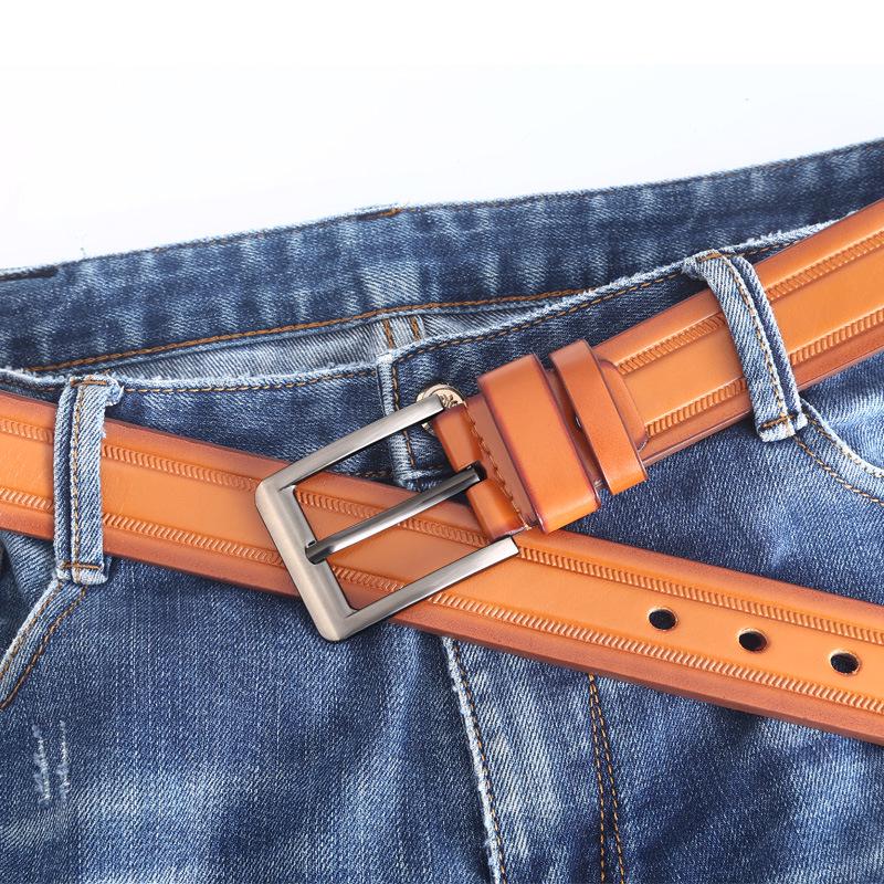 European & American Casual Men's PU Leather Pin Buckle Belt