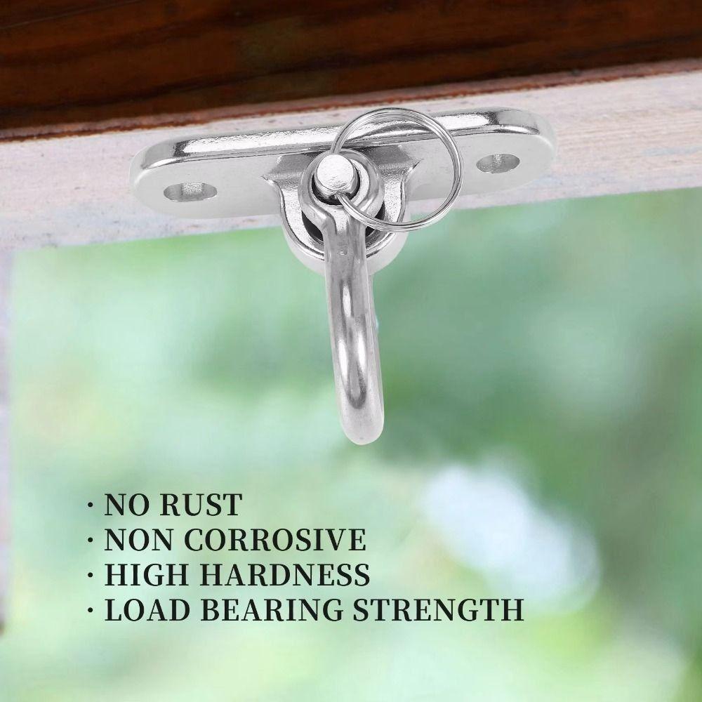 360 Rotating Swing Hangers Set 304 Stainless Steel Swing Fixed Plate  for Yoga Hammock