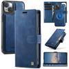 2-in-1 Magnetic Detachable Wallet Case for iPhone 15/15 Pro/15 Pro Max/15 Plus - PU Leather, Card Slots, MagSafe Charging, 360° Protection & Kickstand