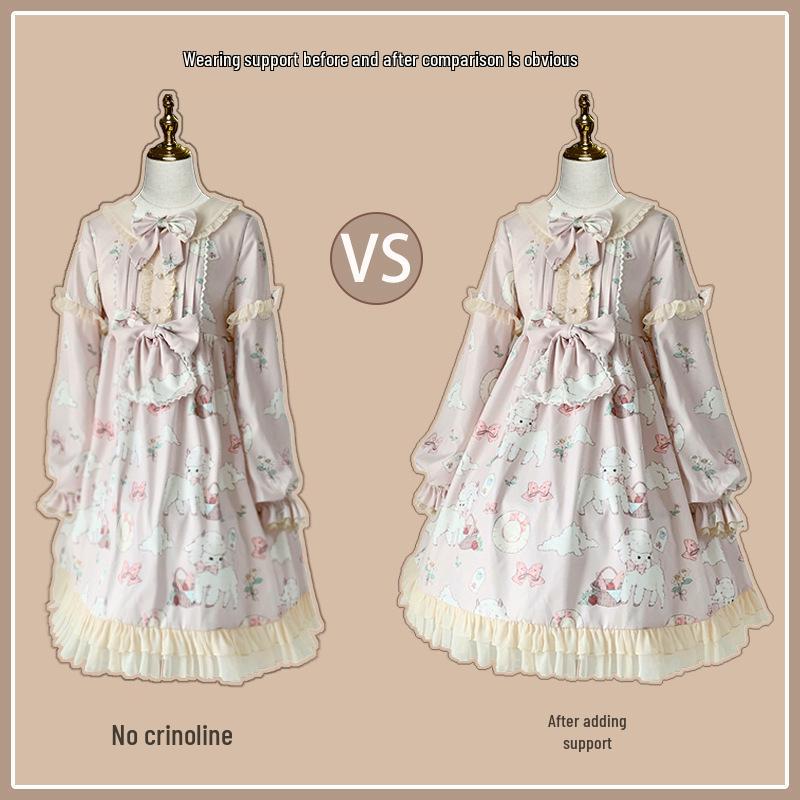Vielseitiger Soft Girl Verstellbarer Lolita Petticoat - Fischgräten-, Carmen-, Reifrock-Stile für Cosplay & Brautmode