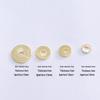 18K Gold Filled 1mm Abstandshalterperlen für DIY Armbänder & Halsketten
