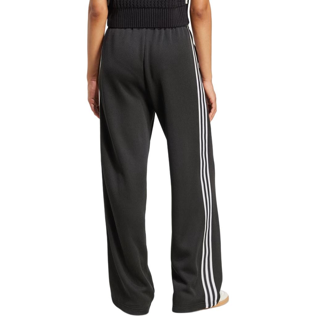 Adidas Originals Adicolor Firebird Loose Straight Leg Knit Sports Pants Women bottoms Black White JV7525