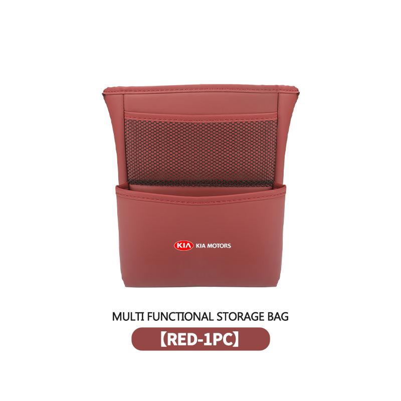 PODV6 Car Back Seat Hanging Storage Box Organizer Phone Pocket Pouch For KIA Sportage Rio Ceed Niro Soul Stonic Picanto Proceed