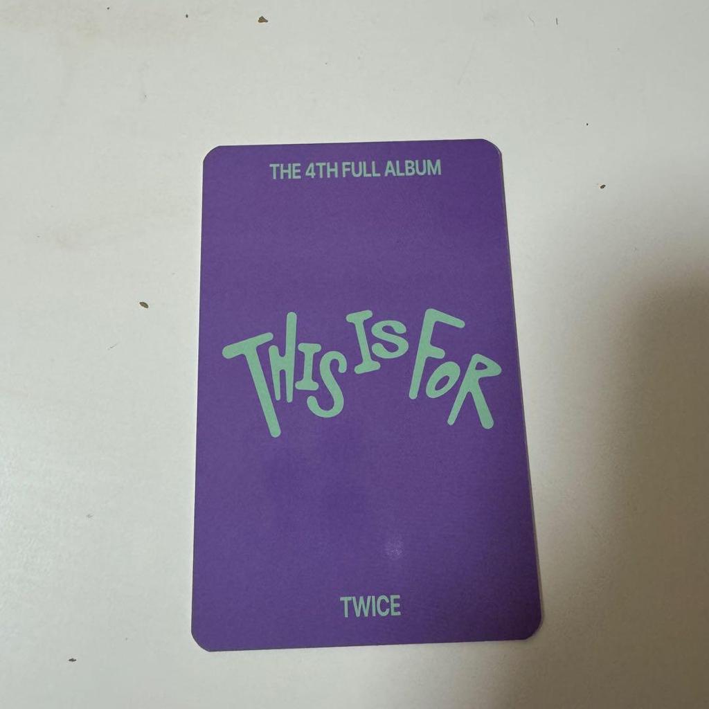 [USED] Twice This Is For Music Plant Jihyo trading card