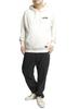 Dickies GENUINE Men's Plus Size Pullover Hoodie with Puffy Jacquard Fleece Sweatshirt, Off-White, Size 4L (28)