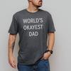 World’s Okayest Dad Shirt – Funny Minimalist Father’s Day Tee – Gift for Dad – Humor T-Shirt – Unisex Simple Dad Tee
