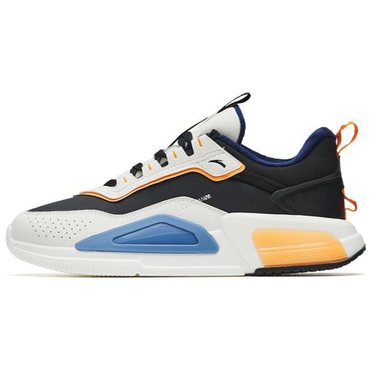 Anta Magic Cube Men Casual Lifestyle Shoes White Black Orange 112248808-5 44