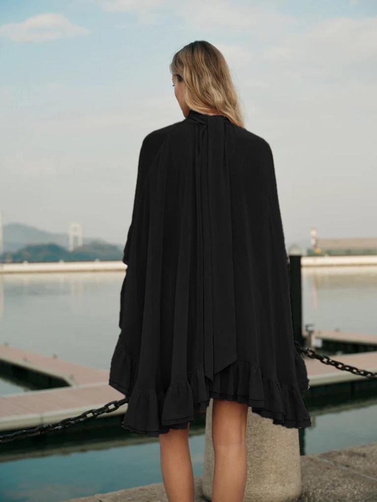 Elegant Spring/Summer Chiffon Dress & Camisole Two-Piece Set
