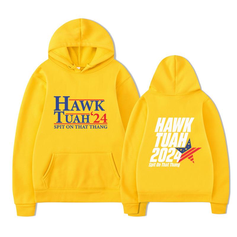 Hawk Tuah Spit on That Thang Hoodies Men Fashion Long Sleeve Sweatshirts Women Casual Harajuku Streetwear Sudaderas