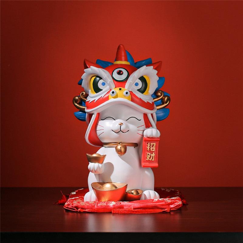 Forbidden City Lion Dance Resin Home Decor, Store Opening Gifts, Practical And Wealth, Cultural A