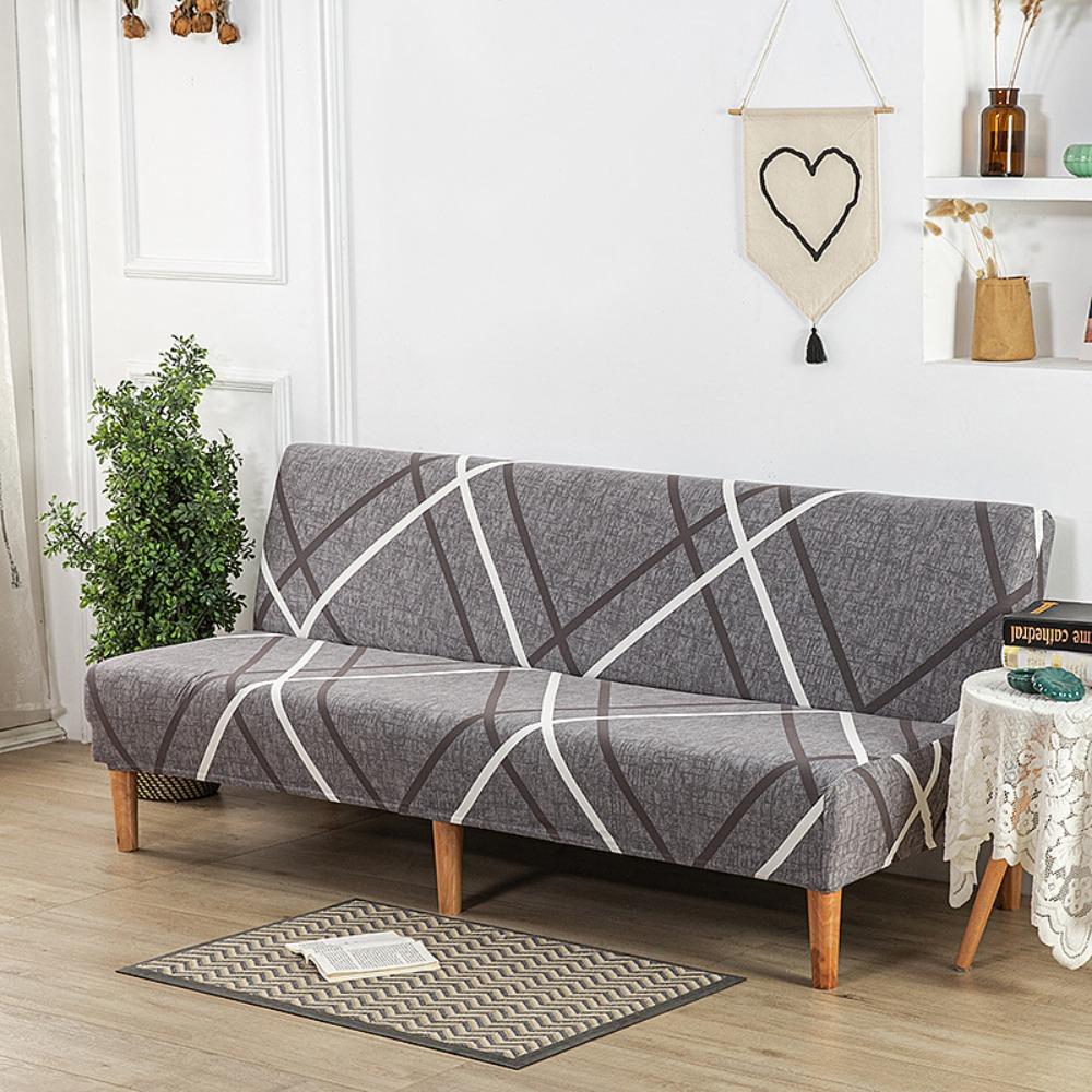 Milk Silk Elastic Sofa Cover Slipcover Furniture Protector Dustproof Stretchable No Armrest Full Coverage