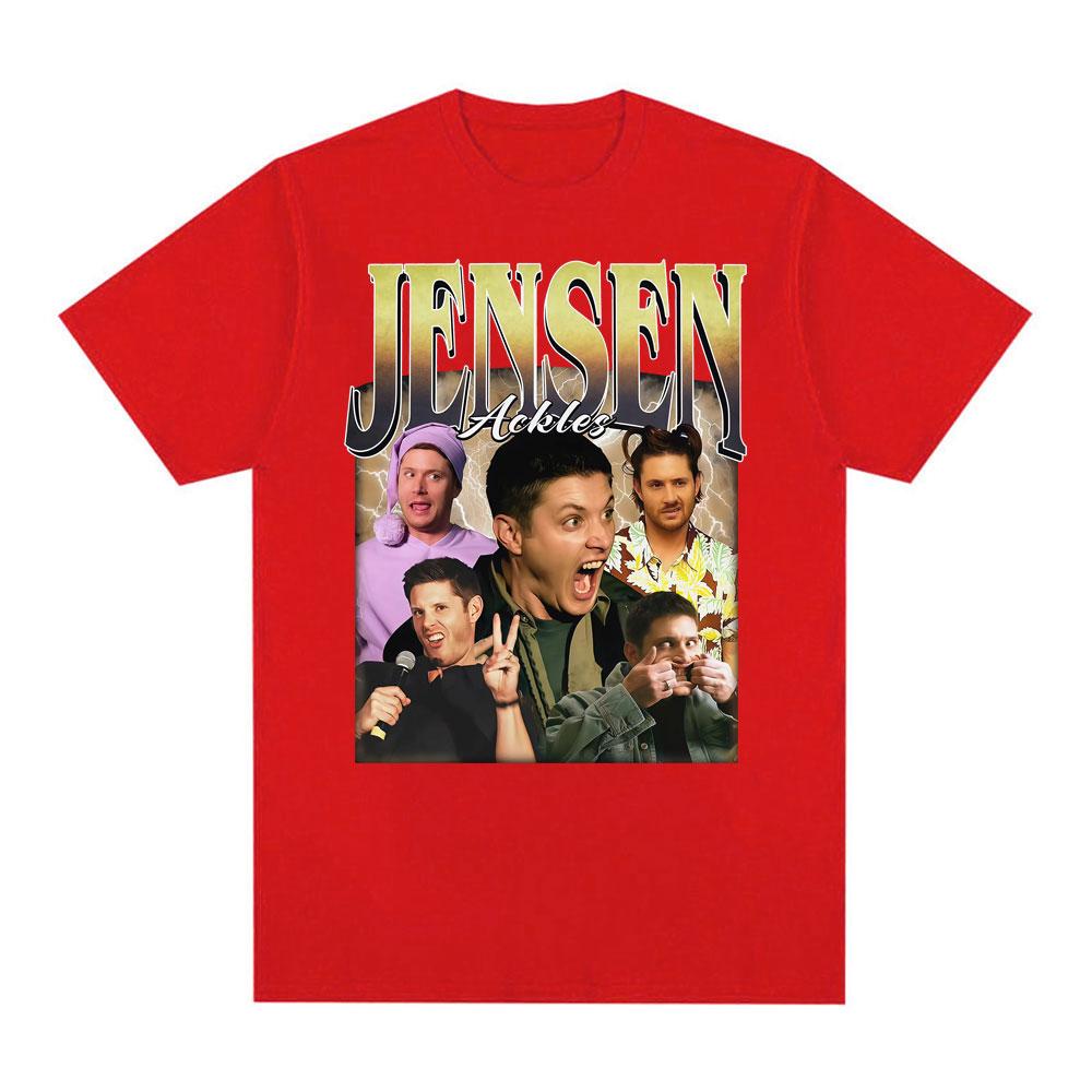 Dean Winchester Meme T Shirt Funny Jensen Ackles Retro Graphic Tee Shirt Women Clothing Fashion Casual Cotton Tshirt Streetwear