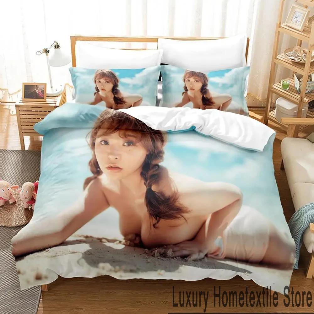 Cute Y2K Girls Sexy Bedding Set Boys Girls Twin Queen King Size Duvet Cover Pillowcase Bed Boys Adult Home Textileextile