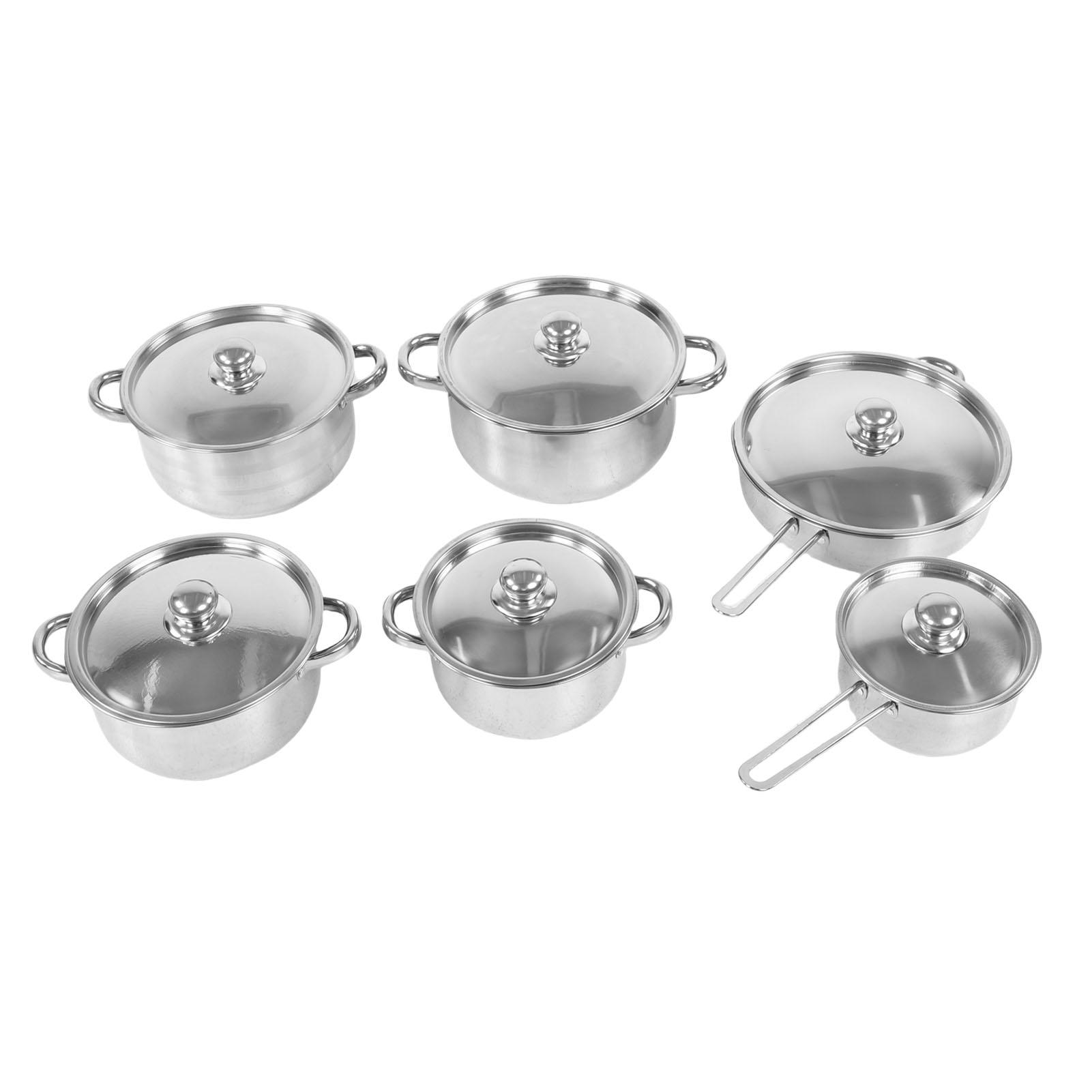 

Набор посуды из нержавеющей стали Индукционный кухонный набор для приготовления пищи Набор сковородок с сковородой, кастрюлей для супа, кастрюлей для молока