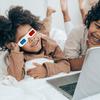 60pcs 3D Blue Glasses Disposable Paper 3D Glasses Red Blue Frame Anaglyph Movie Viewing Lightweight Portable Home VR Device 5