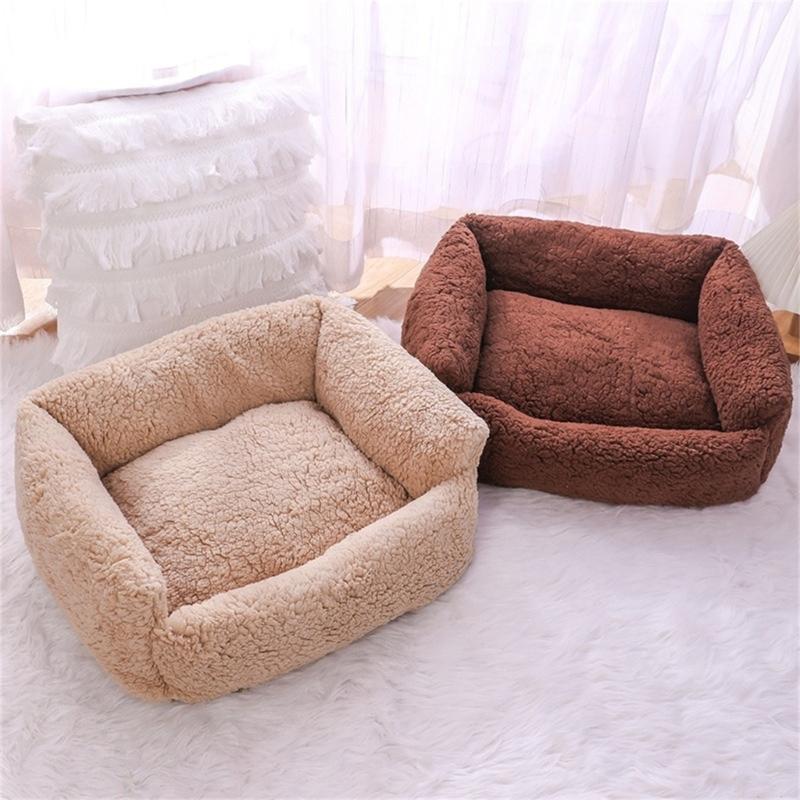 Pet Bed Kittens Puppy Birthday Gift for Dog Detachable Furry Cover for Dog and Cats Warm Bed Nest