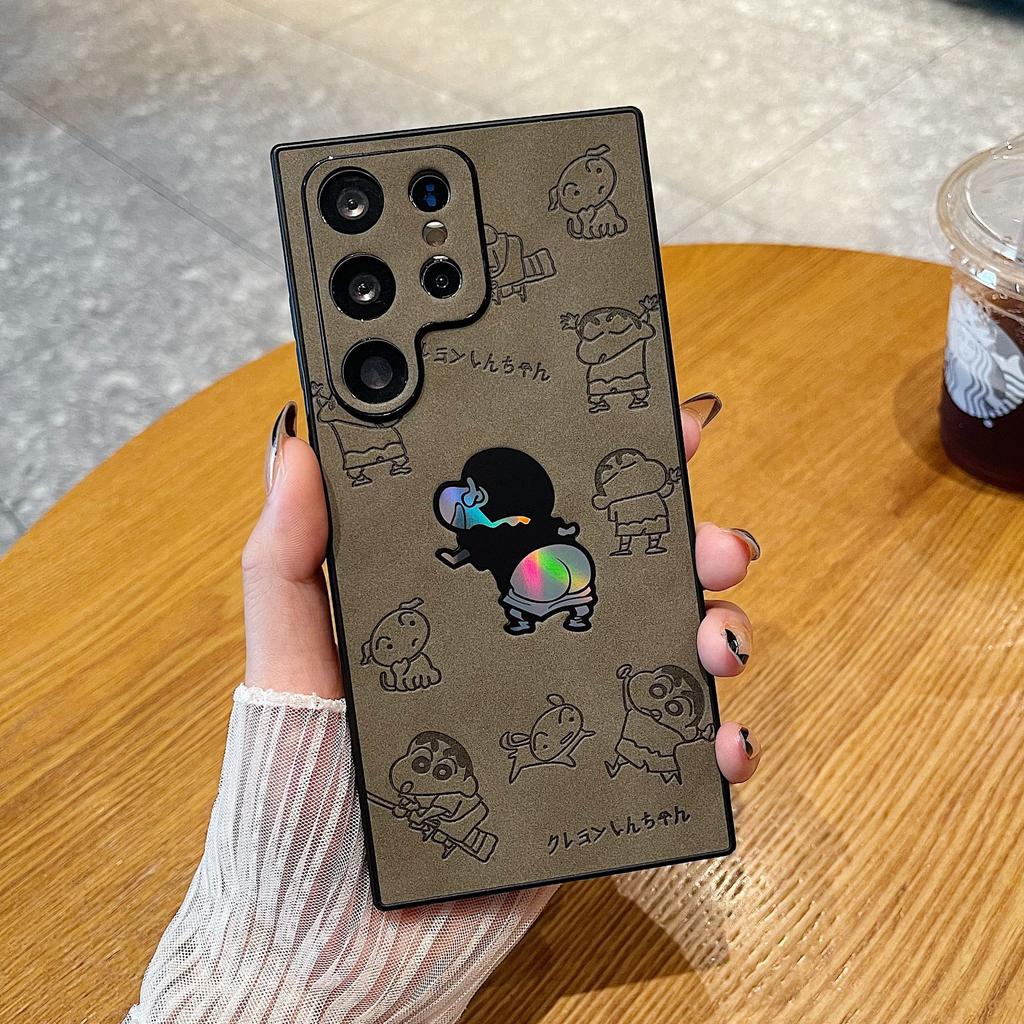 Neuer Laser Shin Start Geeignet für Samsung S24 Ultra Handyhülle Cover S23 Ultra Sturzsicher S22plus