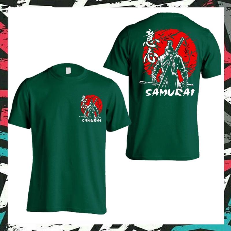 JAPONIA SAMURAI 1 Tricou de Bumbac Tricou Tricou Streetwear Bărbați Femei Unisex Baju Lelaki Wanita Perempuan