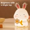 Kaninchen Nachtlicht Nachttischlampe zum Stillen Dimmbar Wiederaufladbar Nachtlicht für Kinderzimmer Raumdeko für Mädchen Jungen Kleinkind