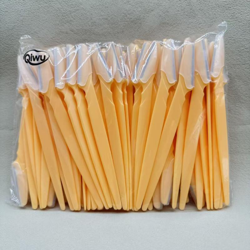 100Pcs/Bag Portable Face Razor Eyebrow Trimmer Knives Hair Remover Eye Brow Trimming Shaping Epilation Hair Shaver Blades