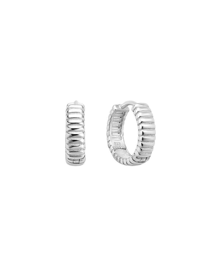 Verte [925 Silver] Deux.Silver.230 / Epais Tier Earring