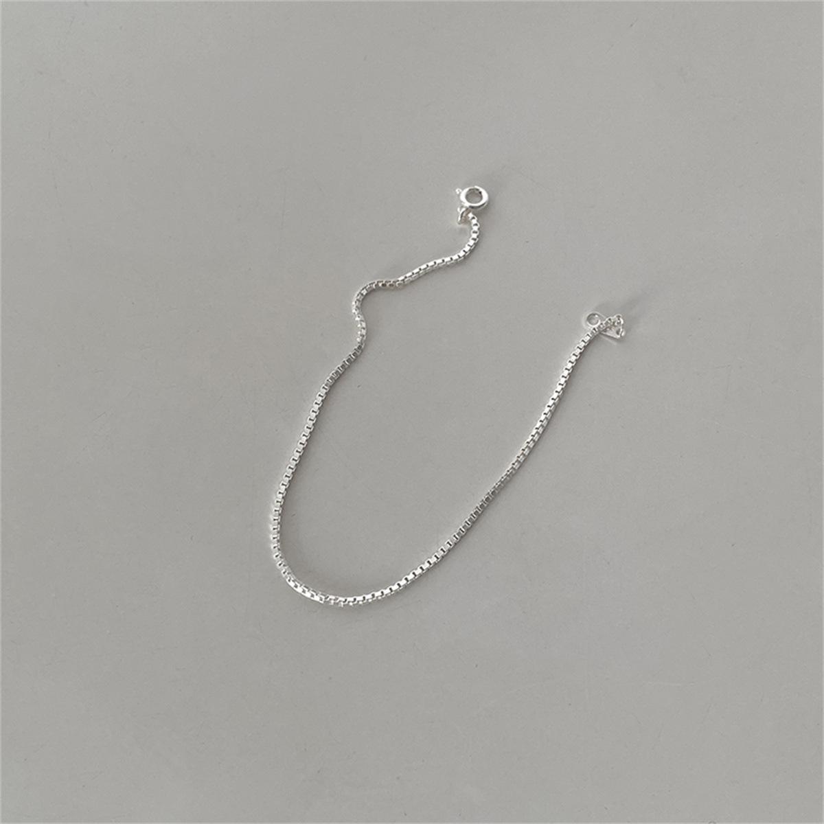 

925 стерлингового серебра цепочка браслет женский простой и универсальный ins холодный ветер ювелирные изделия нишевая мода круглые бусины ювелирные изделия новый 925 silver