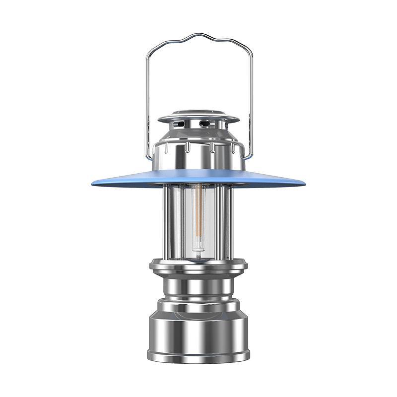 Portable Rechargeable LED Camping Lantern 3 Adjustable Brightness Modes Waterproof 10H Runtime with Metal Hook