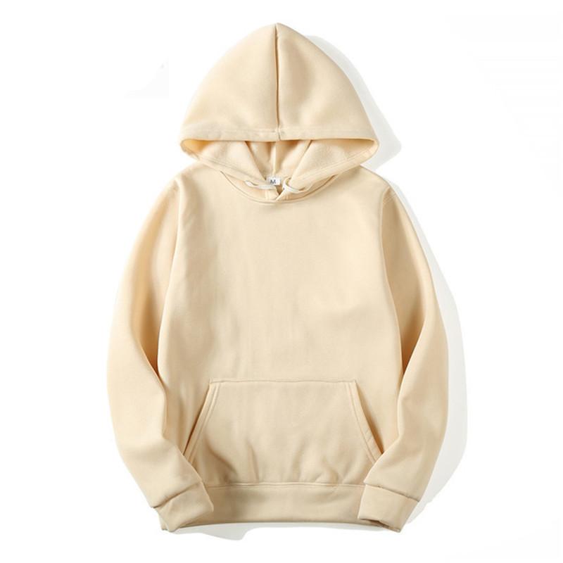 Einfarbiges Kapuzenpullover-Sweatshirt für Herren (Ausgabe 2021)