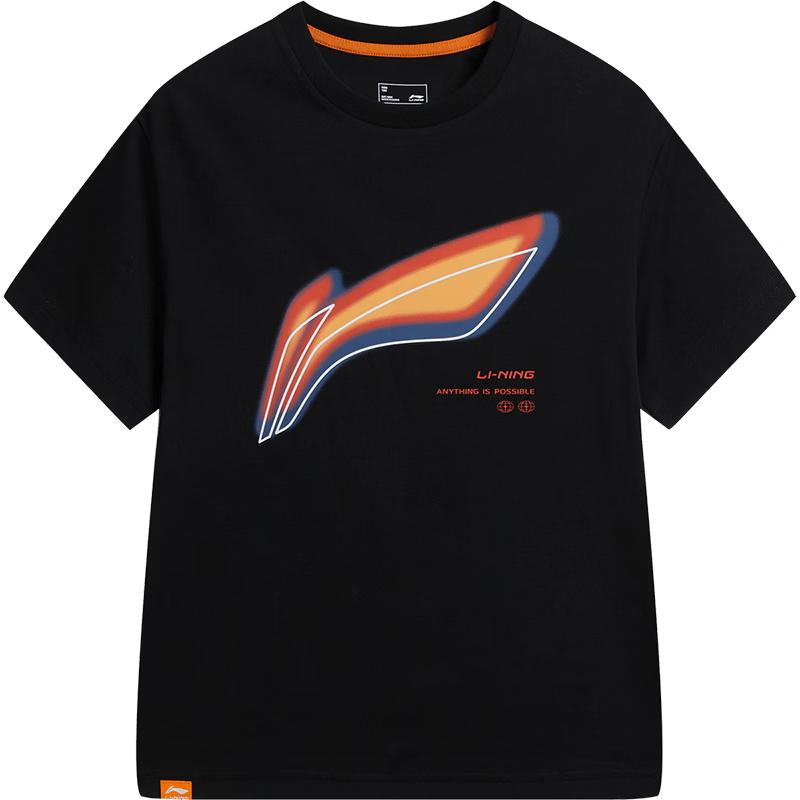 LI-NING Kids  Unisex Breathable Loose Fit Crew Neck T-Shirt 140