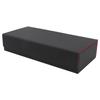 Card Storage Box PU Leather Magnetic Closure Card Deck Case with Drawer for Over 550 Game Cards Black Red