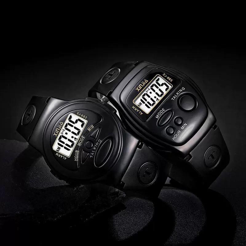 Digital Voice Alert Watch With Clear Display Daily Use Shock Proof Watches Gift